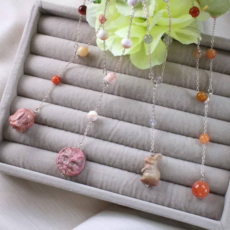 Six Cats 天然水晶 一字型兩用鍊 項鍊 手鍊 禮物