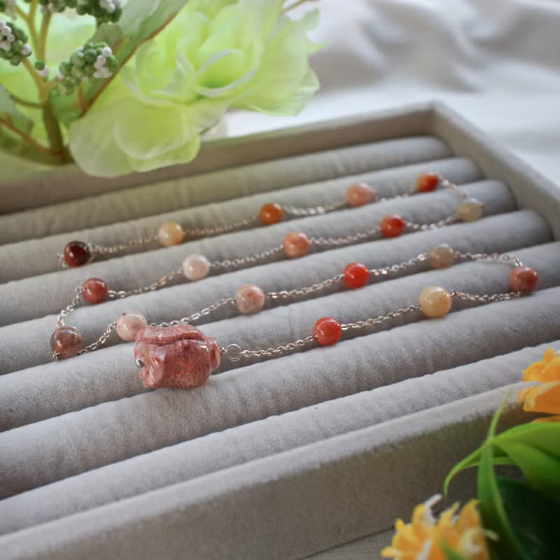 Six Cats 天然水晶 一字型兩用鍊 項鍊 手鍊 禮物