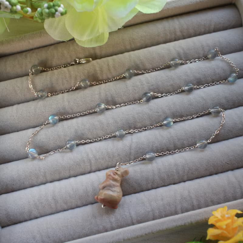 Six Cats 天然水晶 一字型兩用鍊 項鍊 手鍊 禮物