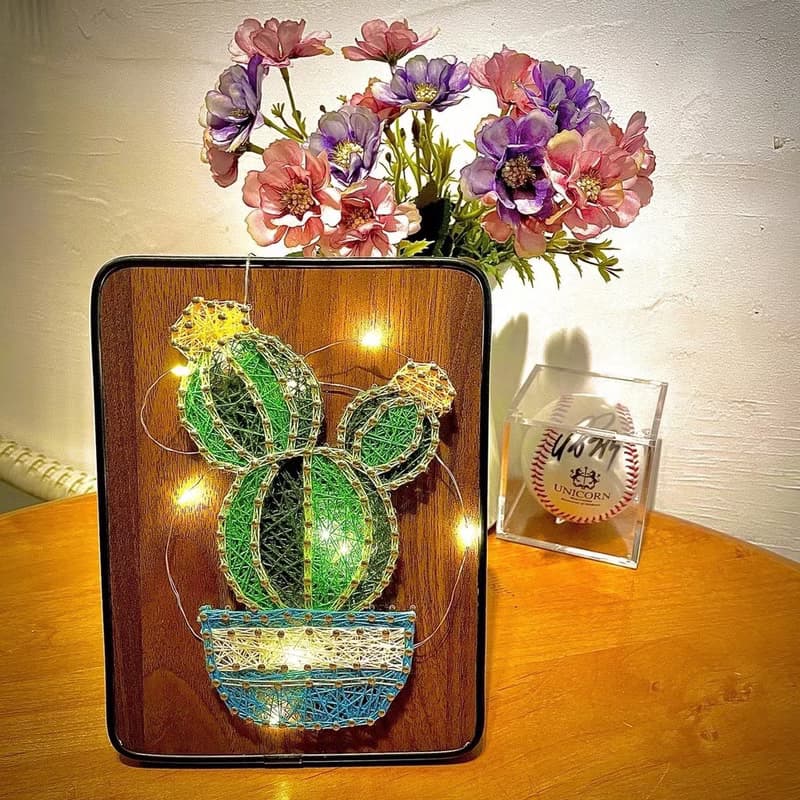 體驗季【DIY材料包】清新綠植釘子畫/手作禮品/生日禮物