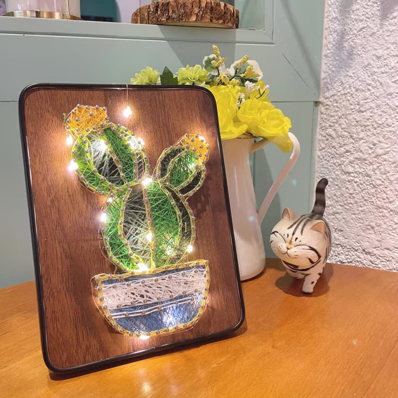 體驗季【DIY材料包】清新綠植釘子畫/手作禮品/生日禮物