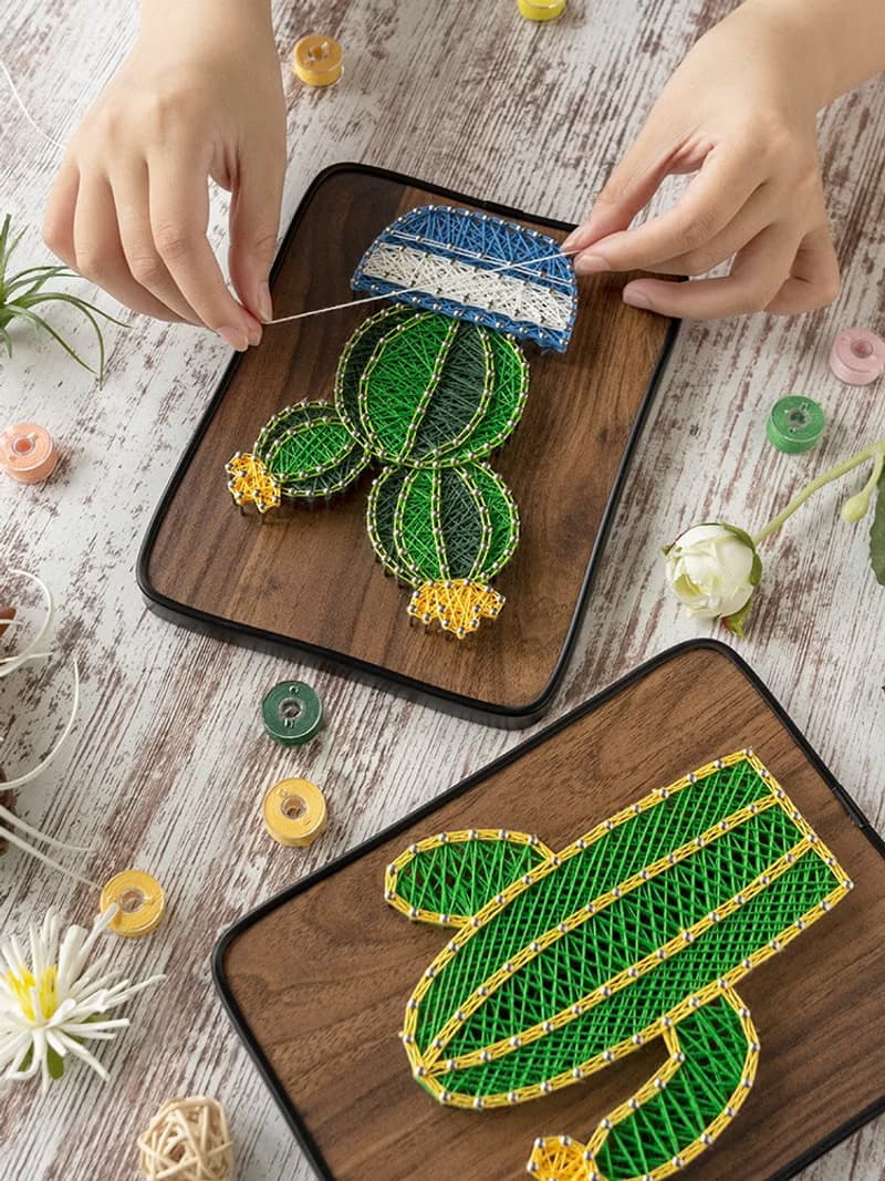 體驗季【DIY材料包】清新綠植釘子畫/手作禮品/生日禮物