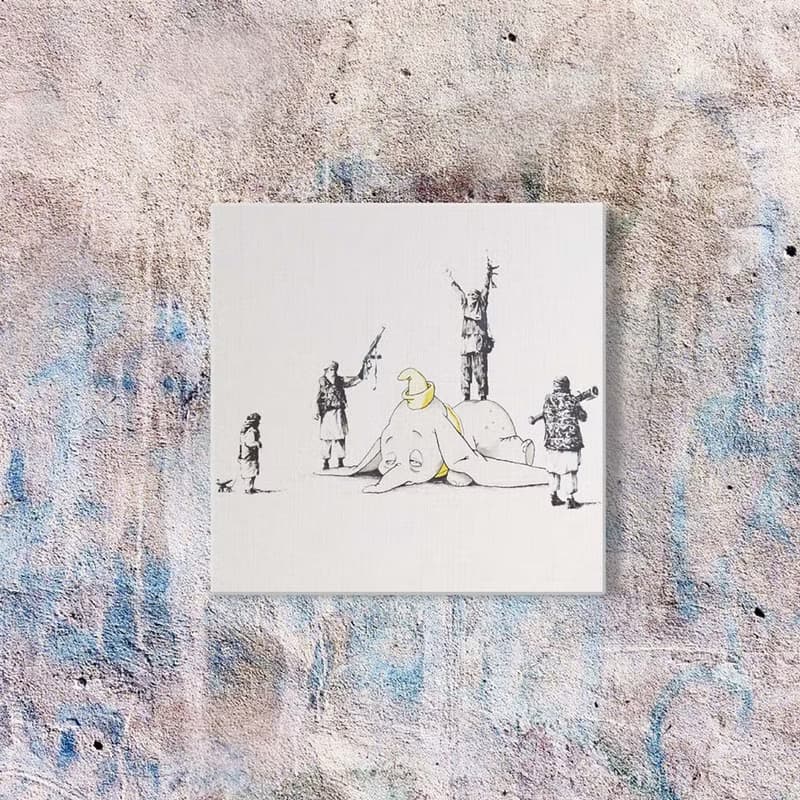 【英國 Banksy】藍牙畫布音箱聯名款 Dumbo-小飛象
