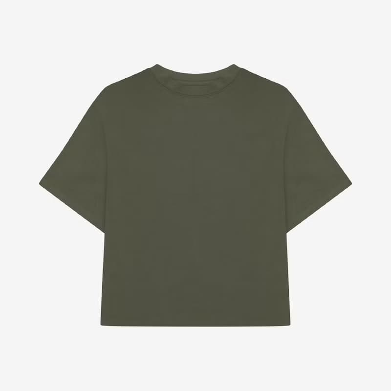 Bread & Boxers Heavy T shirt 率性寬版純棉T恤 - 卡其綠