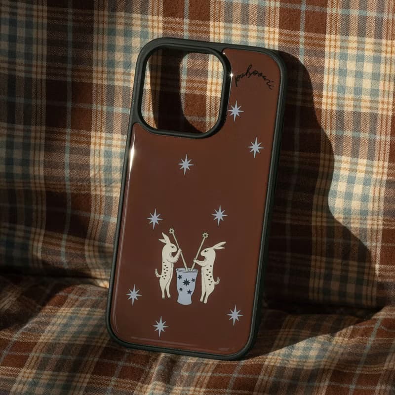 Wish Rabbits (brown) Phone Case