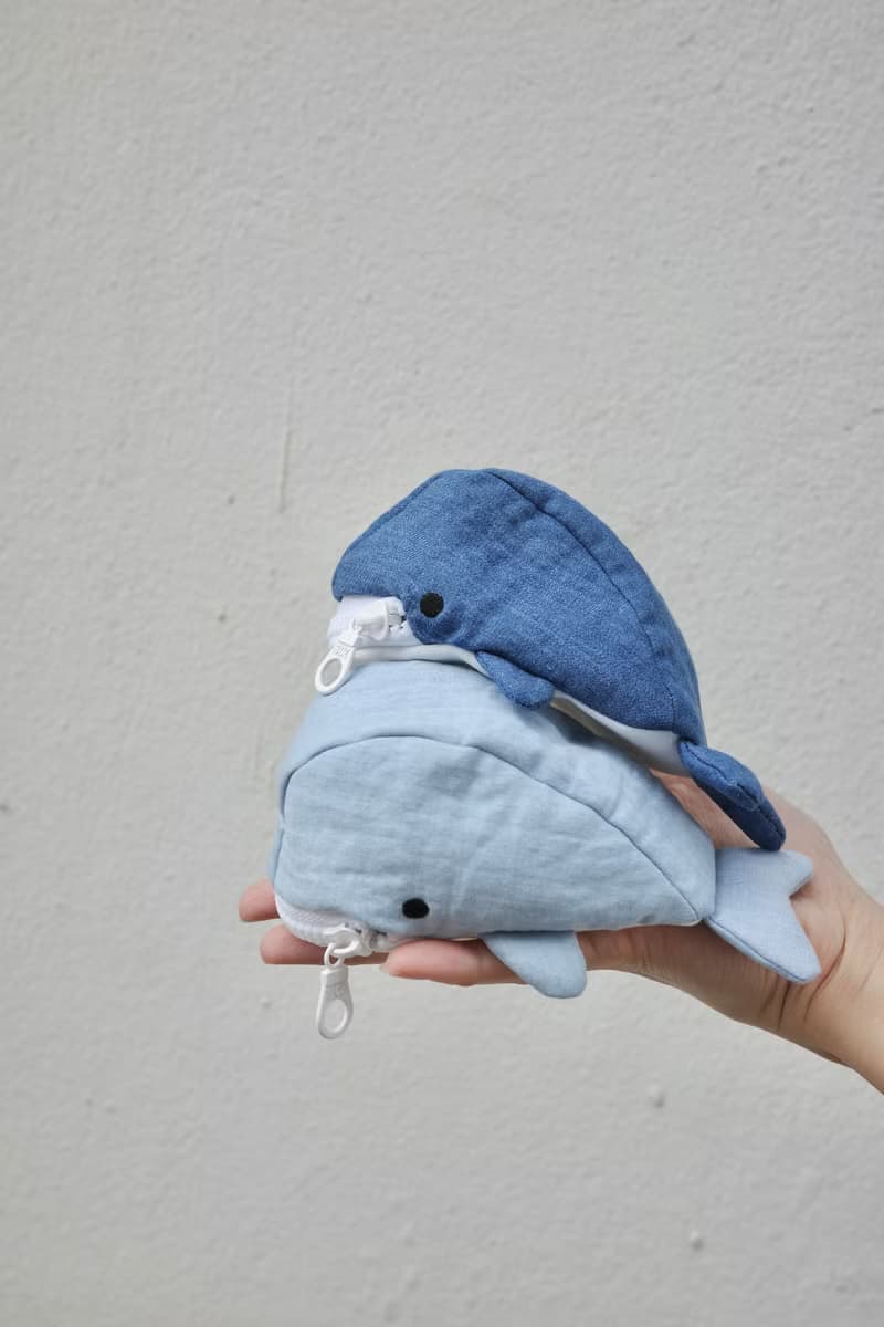 手工製作 鯨魚小錢包