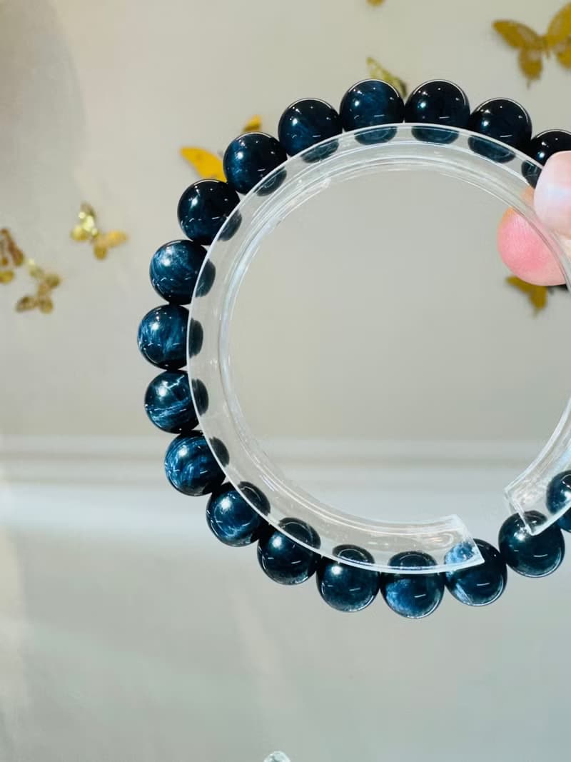 深海藍虎眼水晶8-12mm活化眉心輪增加溝通能力穩定情緒人際關係