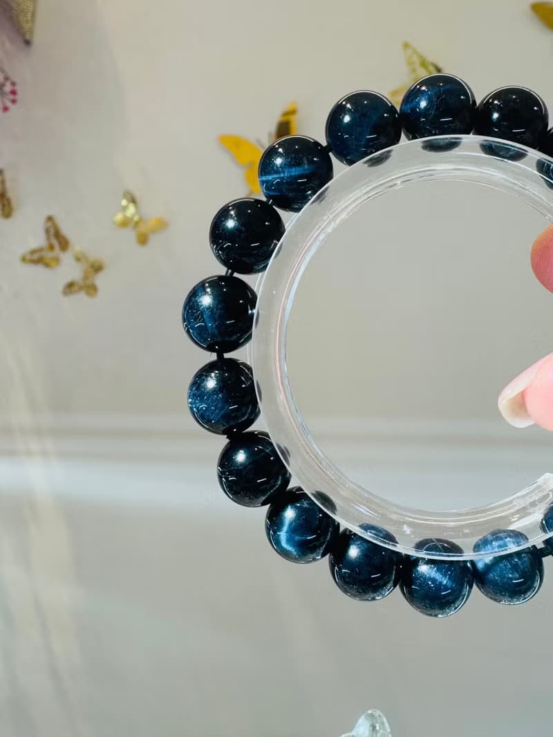 深海藍虎眼水晶8-12mm活化眉心輪增加溝通能力穩定情緒人際關係