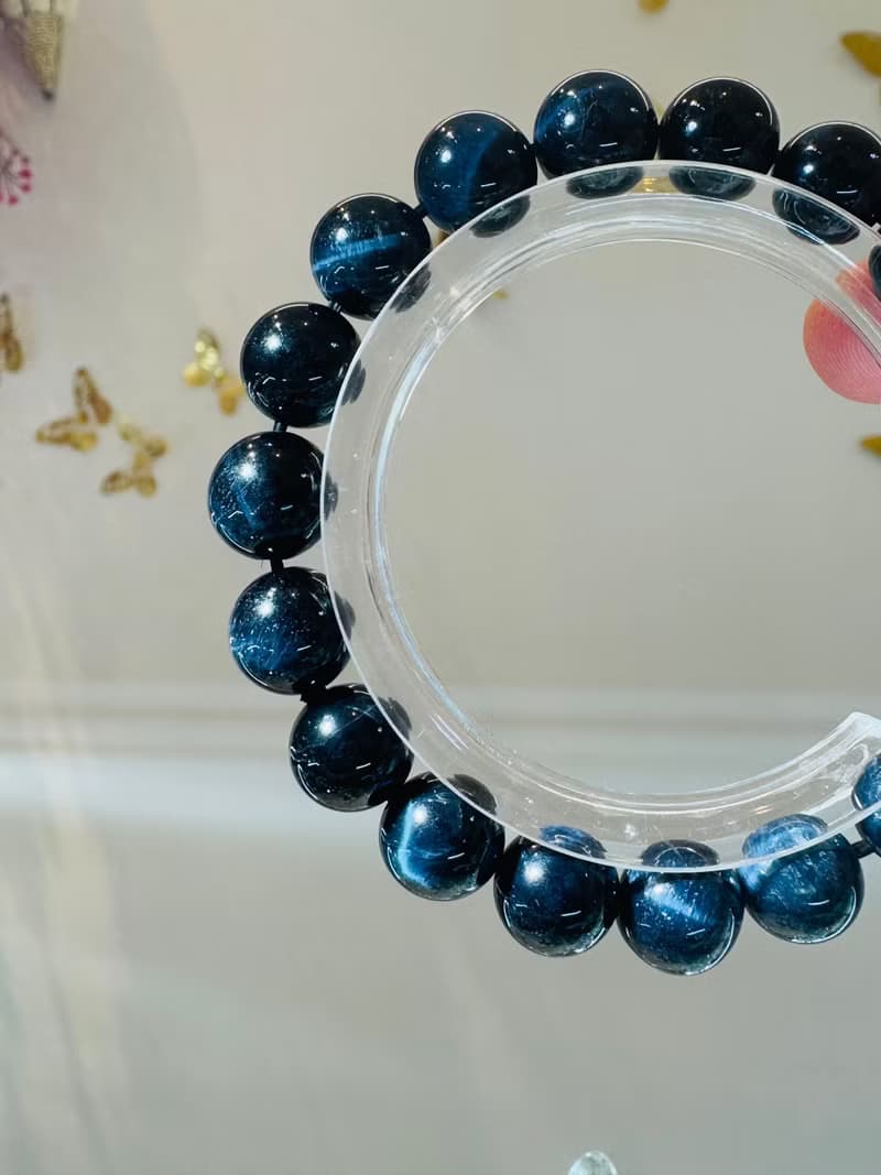 深海藍虎眼水晶8-12mm活化眉心輪增加溝通能力穩定情緒人際關係