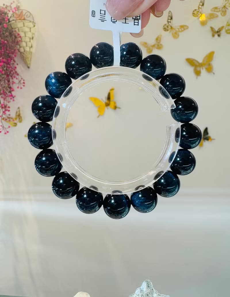 深海藍虎眼水晶8-12mm活化眉心輪增加溝通能力穩定情緒人際關係