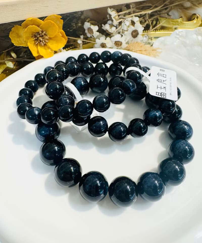 深海藍虎眼水晶8-12mm活化眉心輪增加溝通能力穩定情緒人際關係