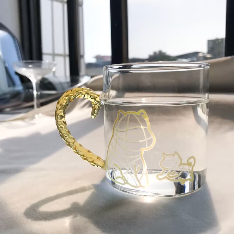 【萌寵來襲】幸福狗狗玻璃杯-守 送軟木杯墊