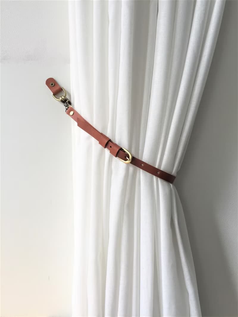 /家居裝飾//窗簾//皮革窗簾綁帶//簡約主義/窗簾綁帶