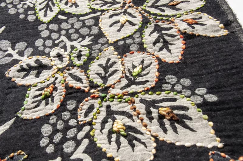 喀什米爾Cashmere/水煮羊毛披肩/針織圍巾/刺繡圍巾/羊絨披巾-花