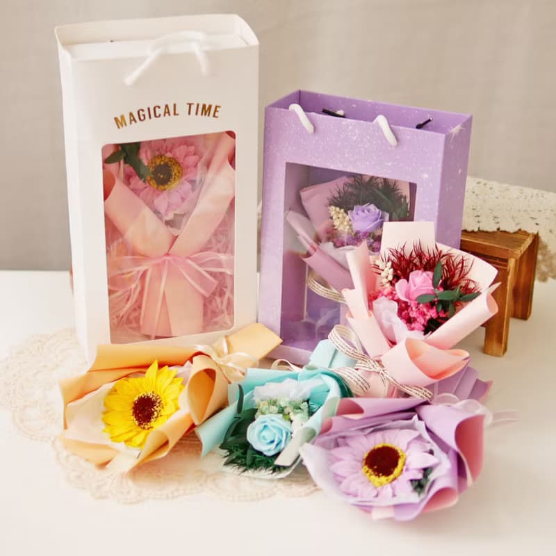 繽紛花束禮盒 極度花燥 永生花 花禮