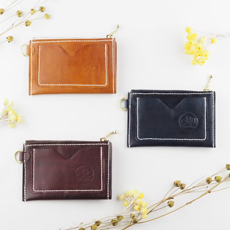 口袋零錢包 卡夾 拉鍊式 單色款