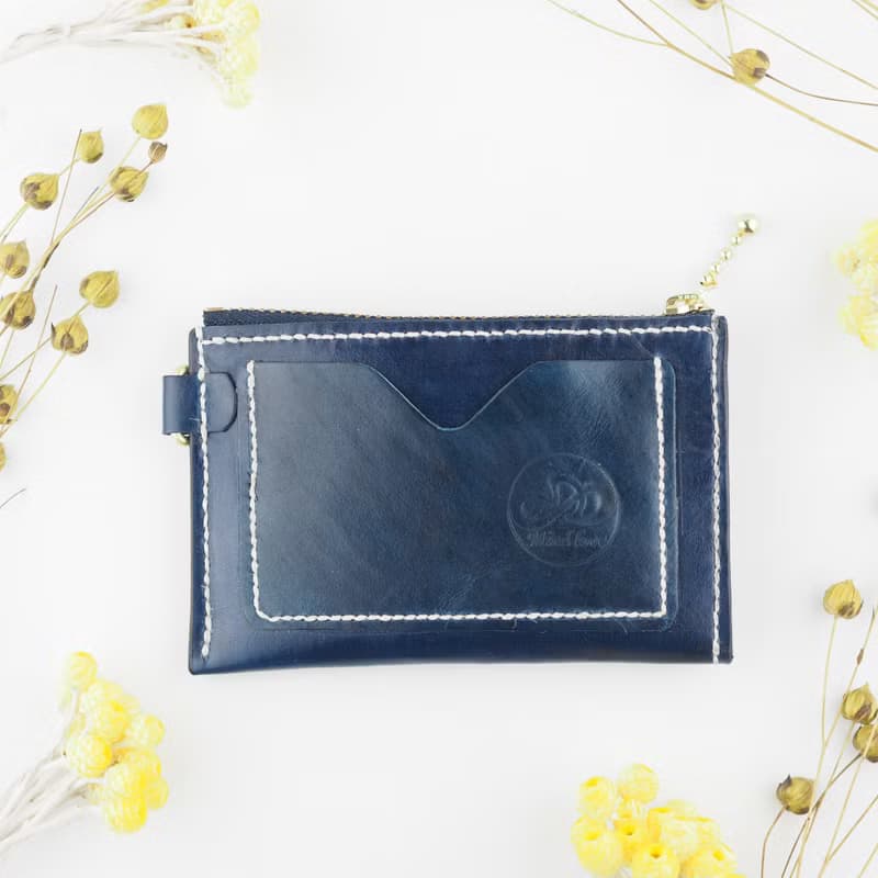 口袋零錢包 卡夾 拉鍊式 單色款