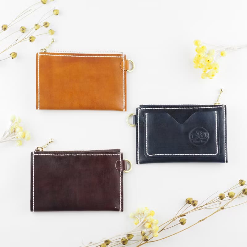 口袋零錢包 卡夾 拉鍊式 單色款