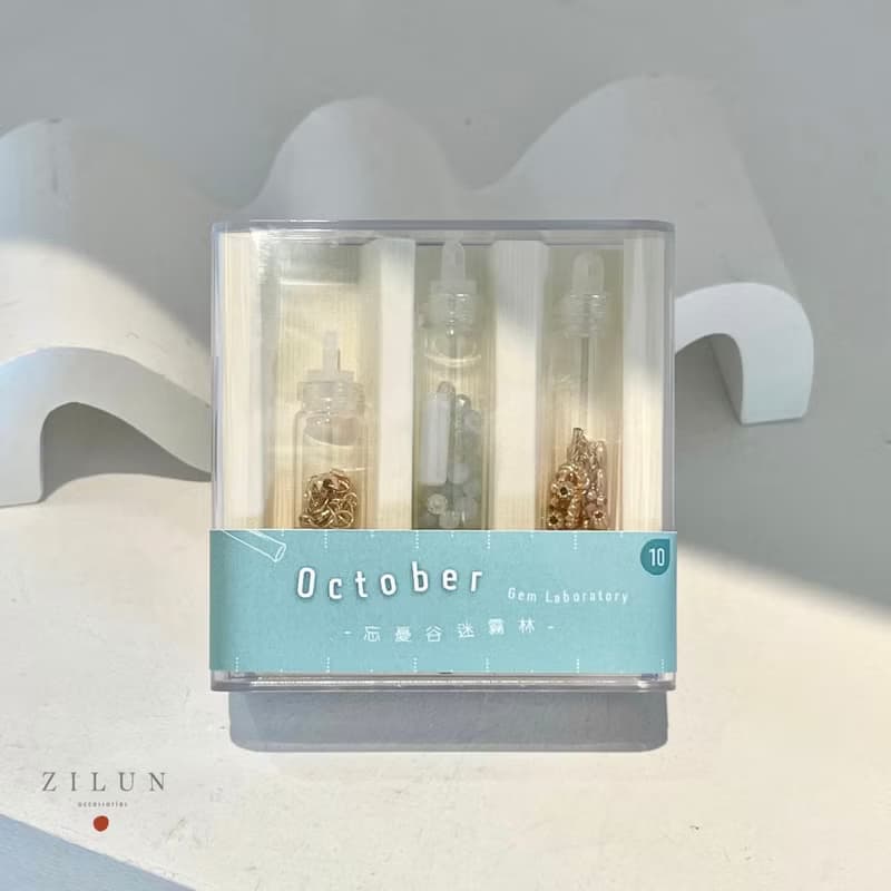 【十月】誕生石手鍊 • 忘憂谷迷霧林 成品&材料包 • 可碰水