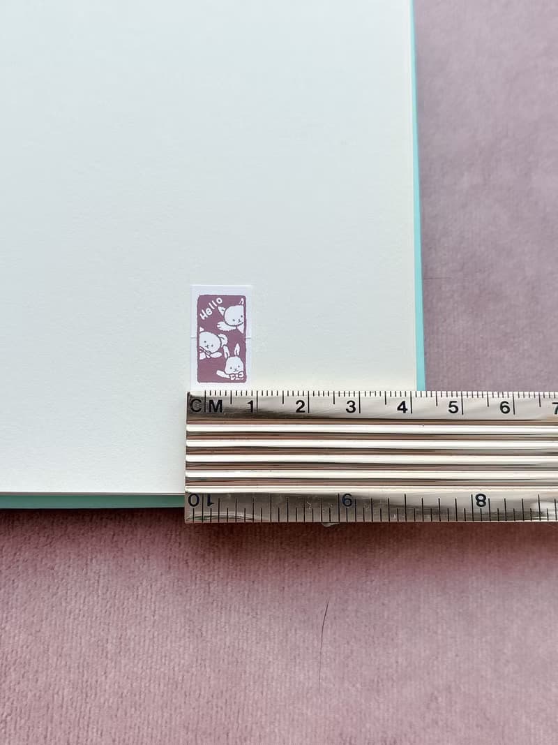 ラベラーシール　ぬいぐるみHELLO チョコ