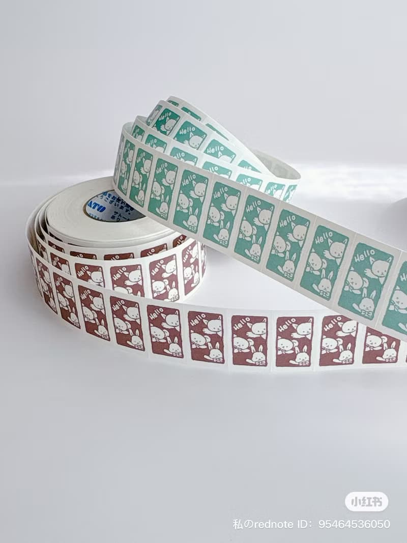 ラベラーシール　ぬいぐるみHELLO チョコ