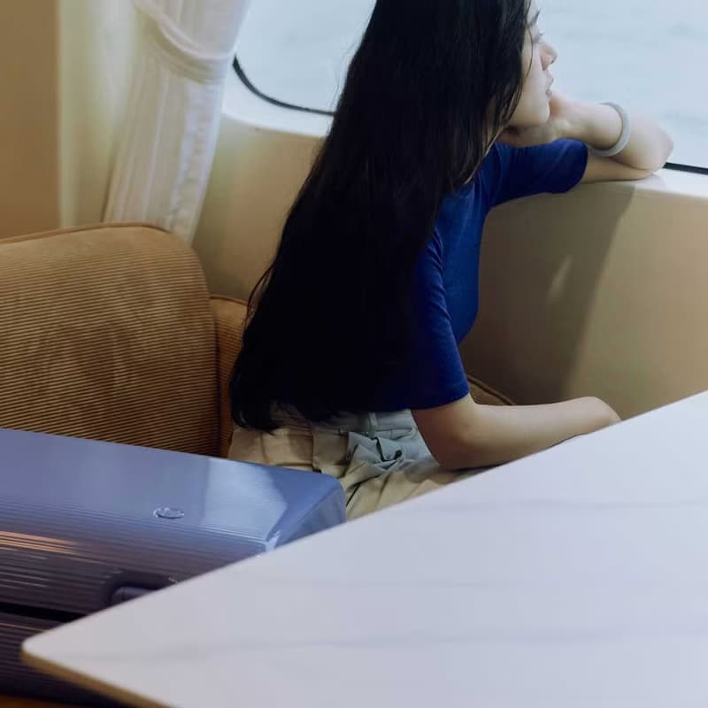 ITO 數字紫 PISTACHIO 2 STRIPED 開心果抗菌行李箱登機托運箱