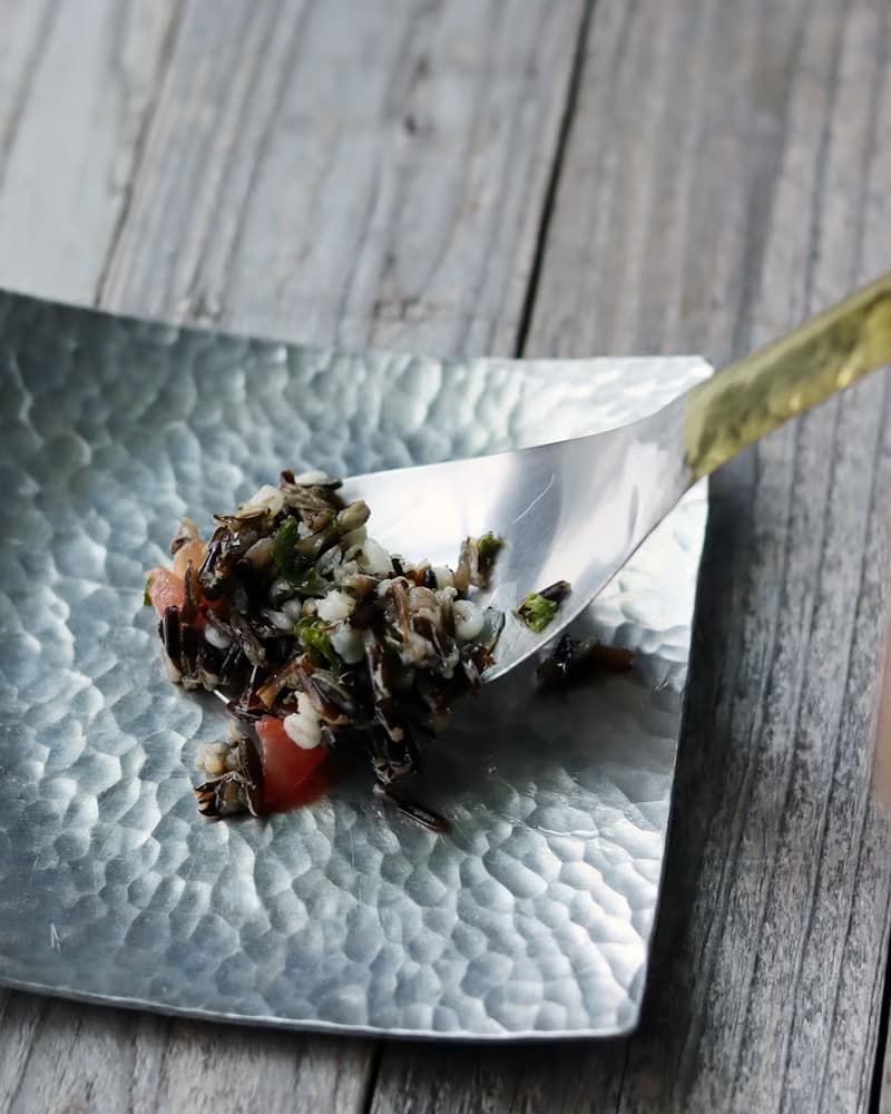 鎚目模様の真鍮サーバーレンゲ