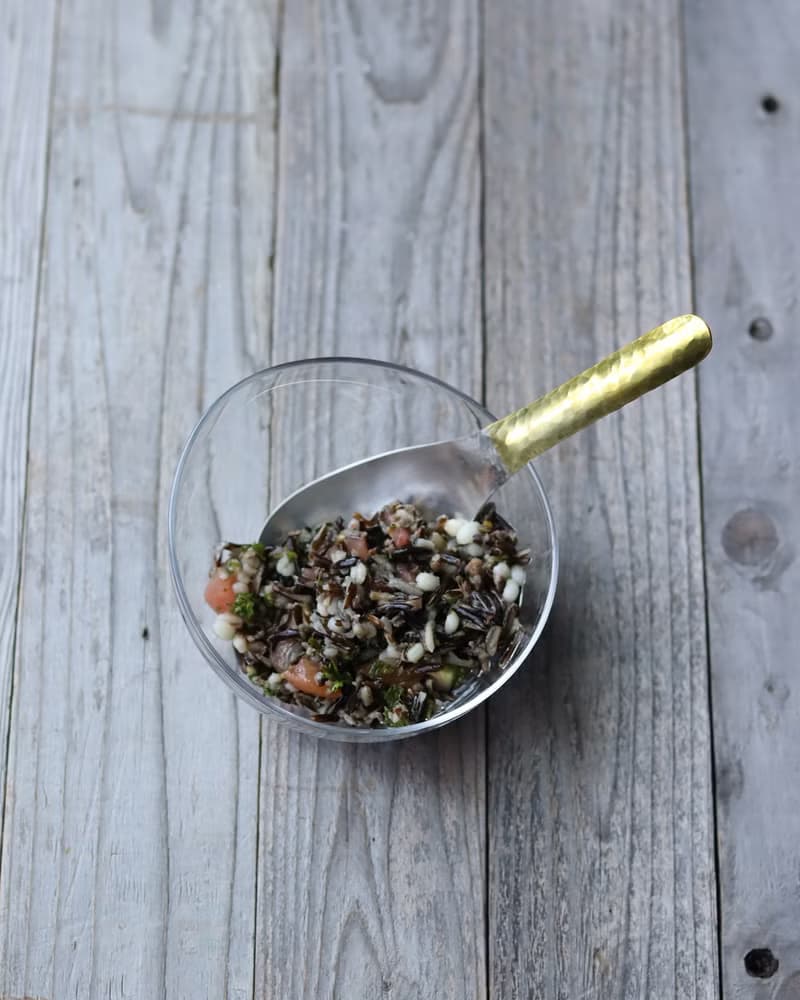 鎚目模様の真鍮サーバーレンゲ