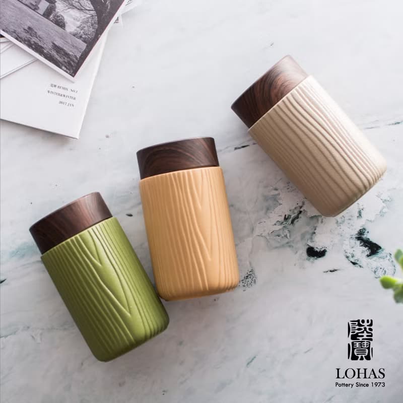 陸寶LOHAS 森活 隨身杯  300ML/330ML 樹紋 泡茶杯