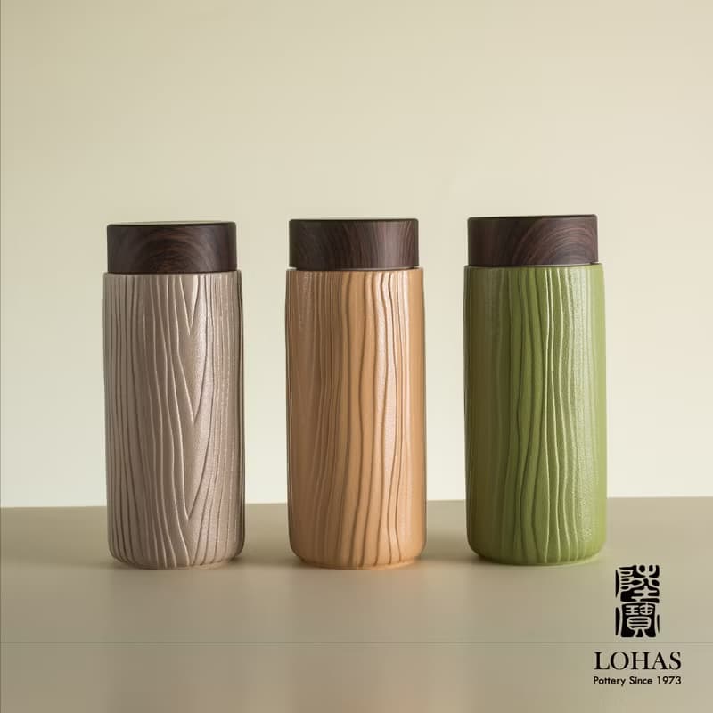 陸寶LOHAS 森活 隨身杯  300ML/330ML 樹紋 泡茶杯