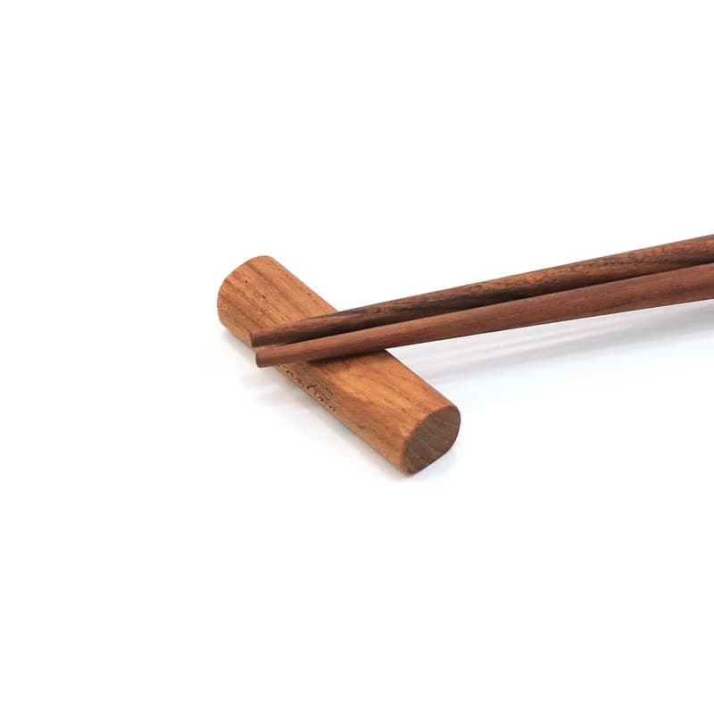 熱銷追加到貨】天然柚木筷架│食用安心不上漆原木製