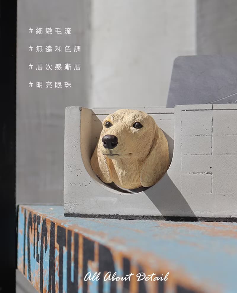 曙MUSE 臘腸狗水泥名片架 手機架 辦公室 擴香石 手作 創意 擺飾