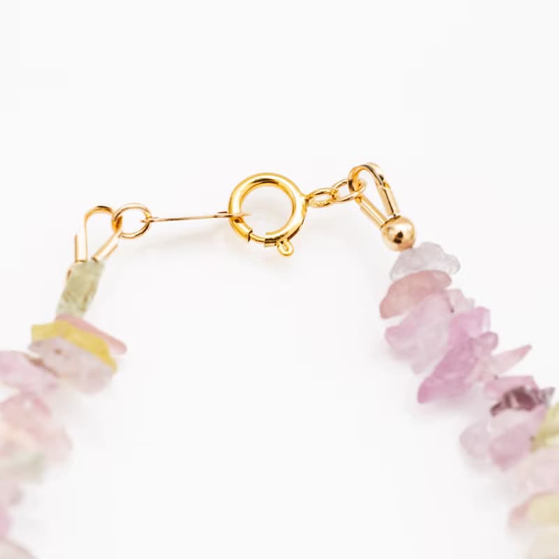 サファイア 非加熱 ブレスレット 14kgf