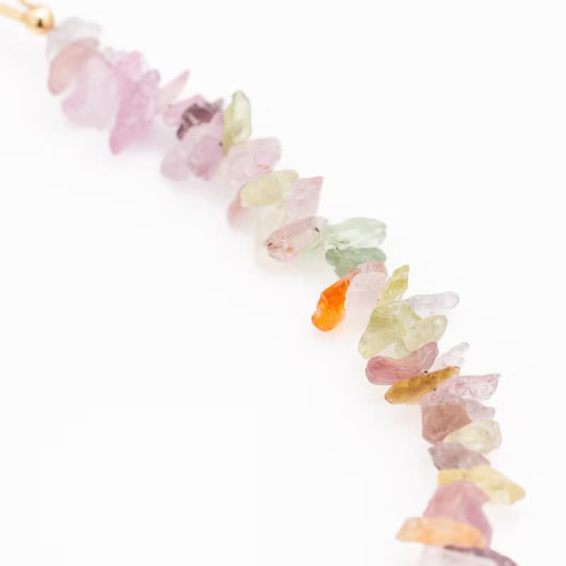 サファイア 非加熱 ブレスレット 14kgf