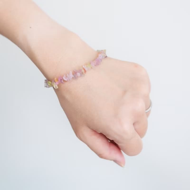 サファイア 非加熱 ブレスレット 14kgf