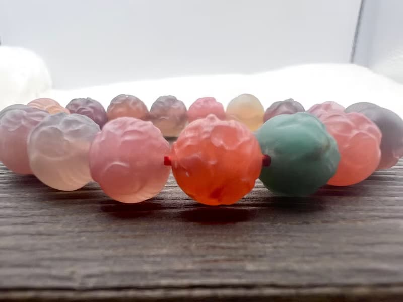 緋紅瑪瑙雕刻象神糖果瑪瑙手串/送禮/平衡穩定/智慧
