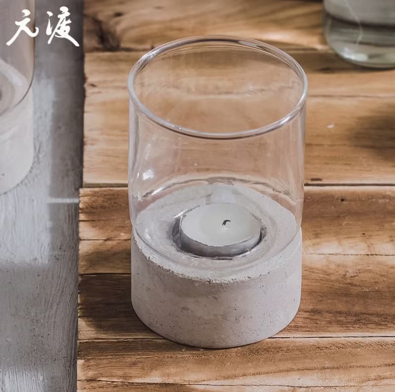 無事風燈 礦石小燭台 復古餐桌蠟燭燈 手工製