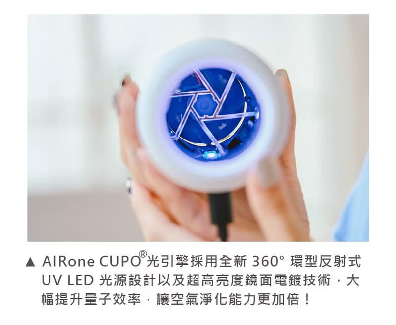 AIRone 智慧型光觸媒空氣淨化器 櫸木金 0耗材異味甲醛病菌都消滅