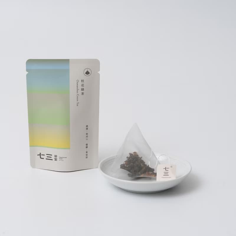 七三茶堂 立體茶包丨桂花綠茶 8單入–精裝盒