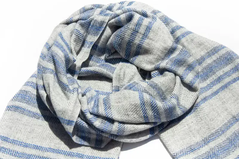 喀什米爾Cashmere 針織圍巾 純羊毛圍巾 手織圍巾 編織圍巾-法國