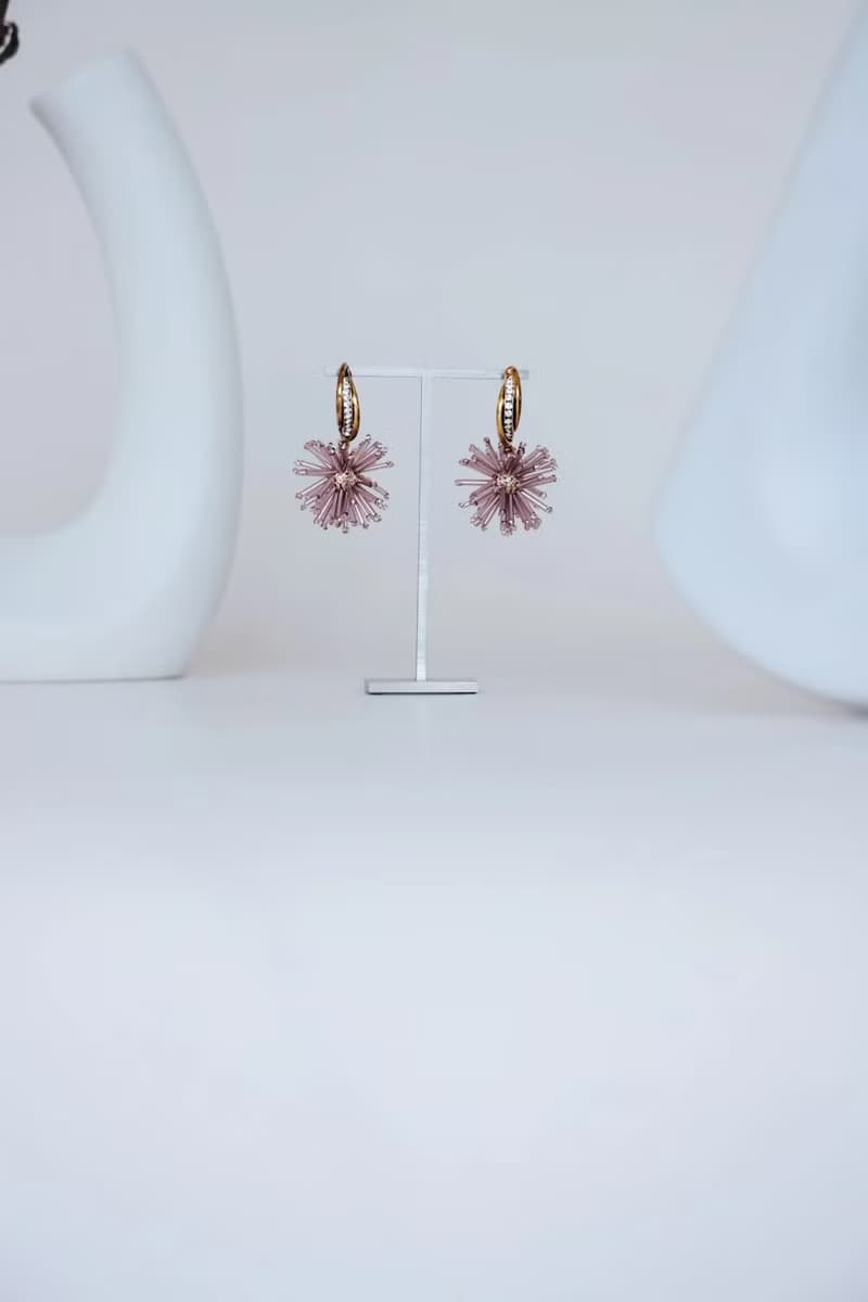COR-DATE / 閃耀煙花耳環 / 紫