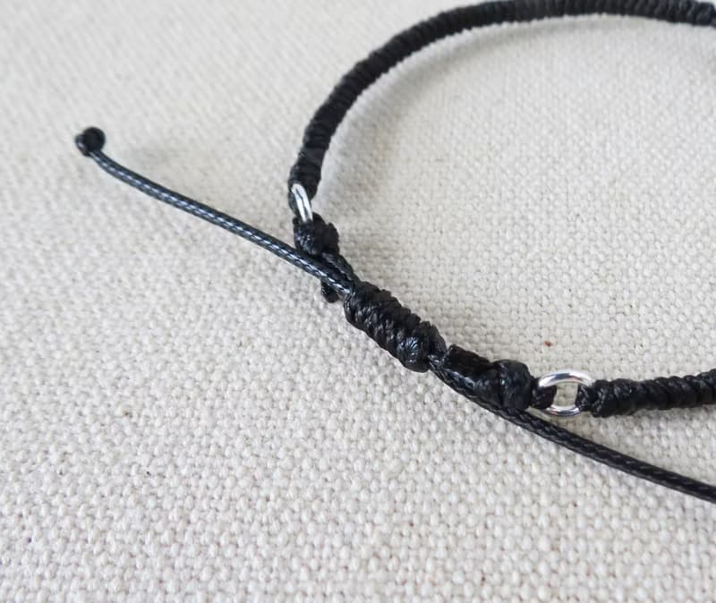 【金剛結】本命年【歲歲平安】冰藍水雪花棉翡翠韓國蠟線手鍊Gd07