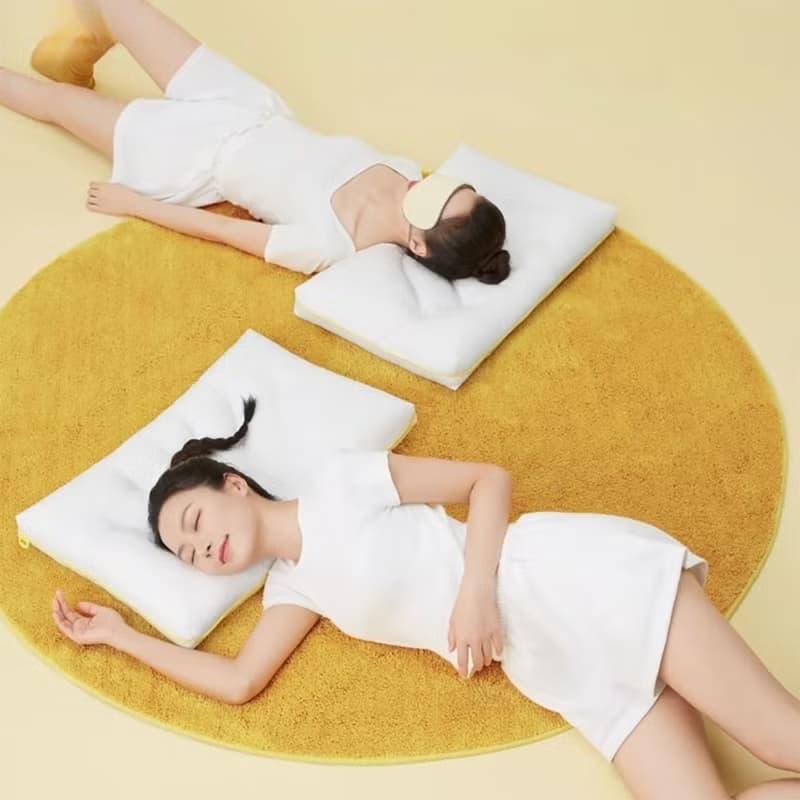 【免運】躺島波紋側睡枕家用成人軟枕低枕學生宿舍雙人薄枕