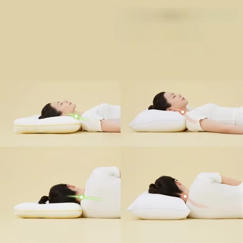 【免運】躺島波紋側睡枕家用成人軟枕低枕學生宿舍雙人薄枕
