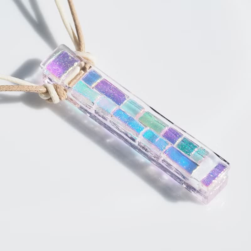 【１点物】桜ガラス(さくら【アロマ】)ネックレス【受注制作】