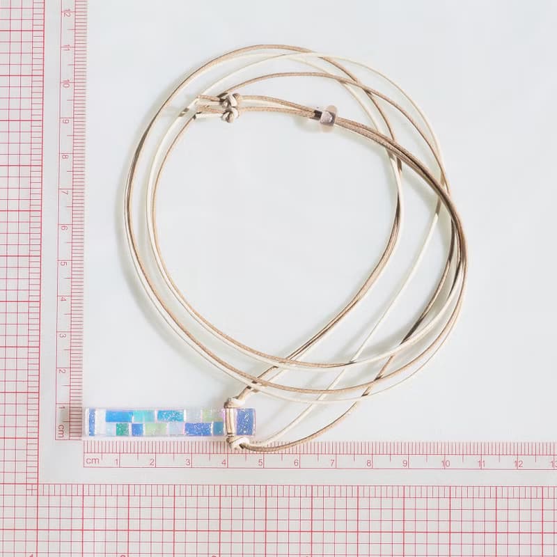 【１点物】桜ガラス(さくら【アロマ】)ネックレス【受注制作】