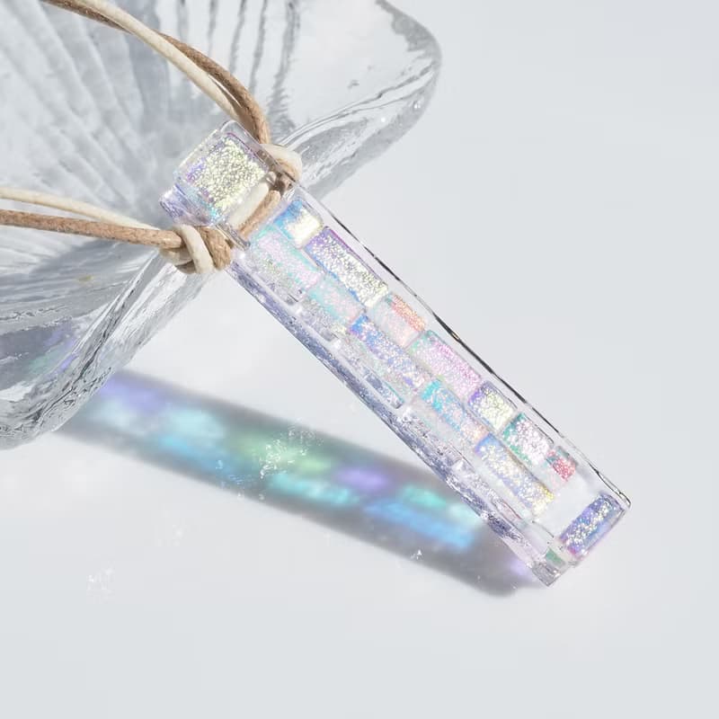 【１点物】桜ガラス(さくら【アロマ】)ネックレス【受注制作】