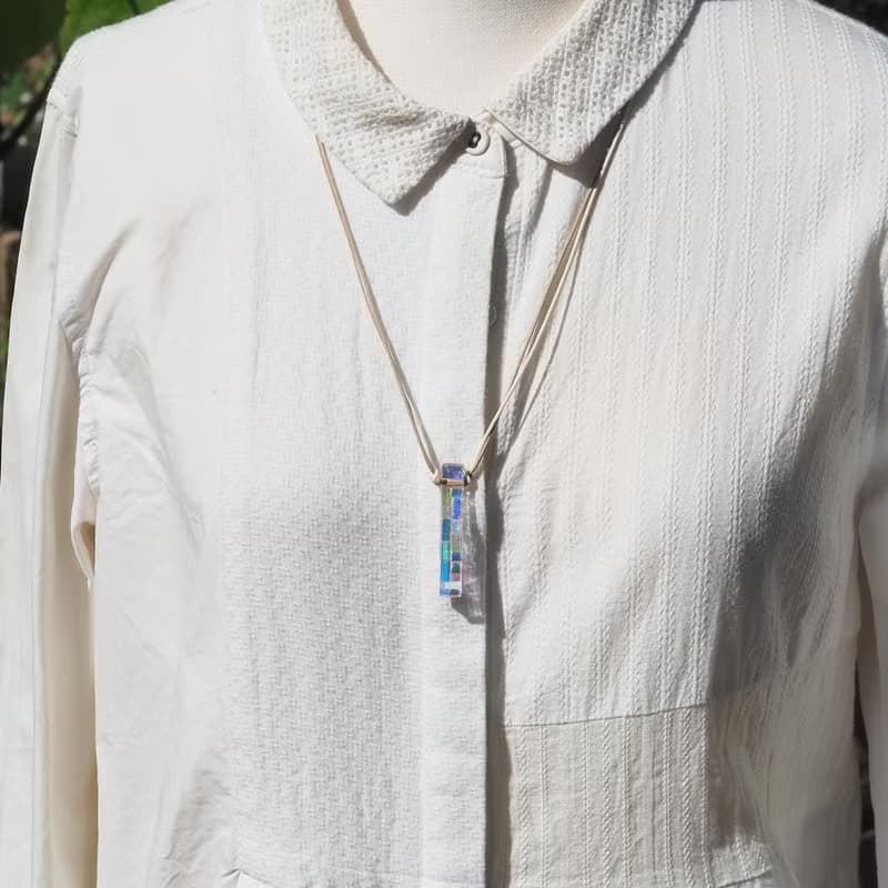 【１点物】桜ガラス(さくら【アロマ】)ネックレス【受注制作】