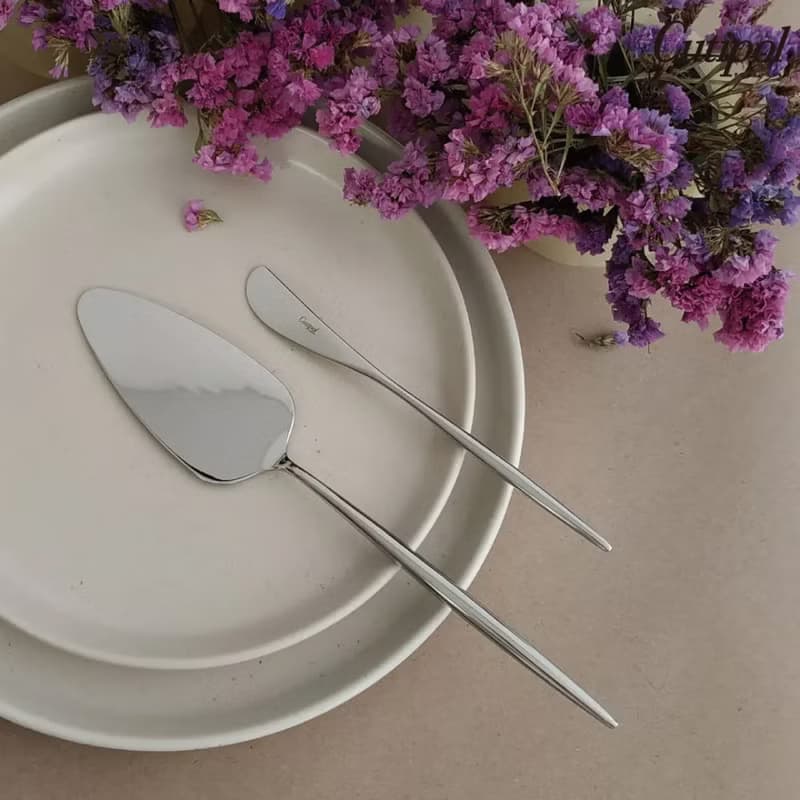 葡萄牙 Cutipol  MOON霧銀 25cm 蛋糕刀