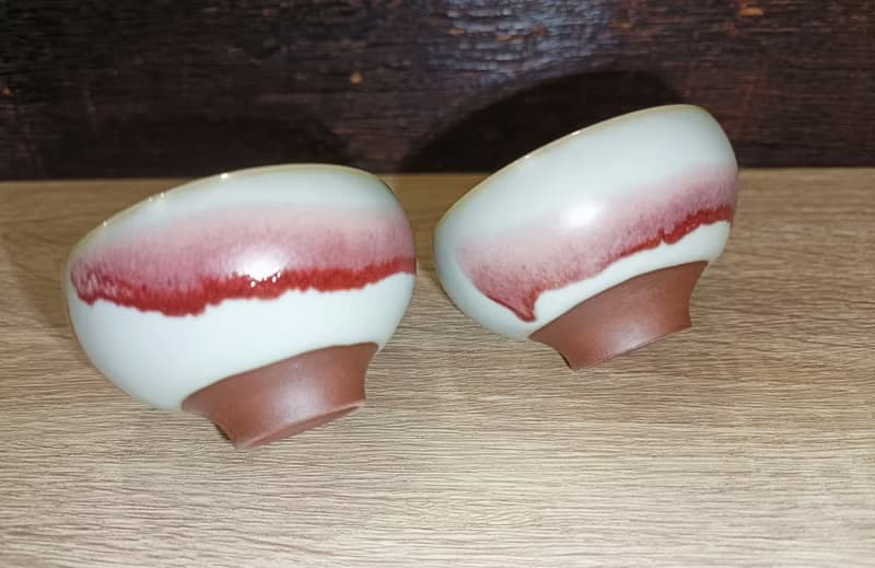 汝窯雙杯茶杯組-鶯歌陶藝家李玟叡